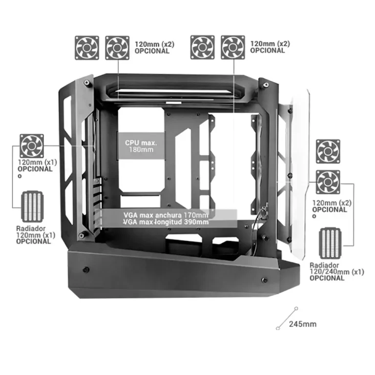 Mars Gaming MC-EDGE Caja Gaming Semitorre