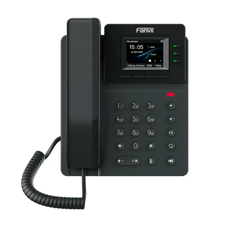 Fanvil V60P Teléfono IP 2.4" Color PoE 4 Líneas