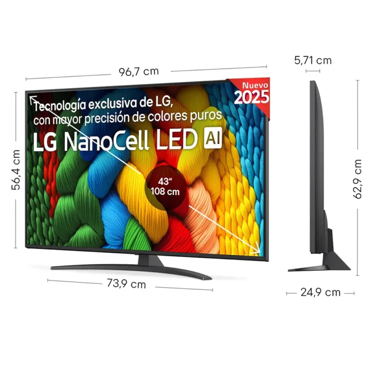 LG NanoCell 43NANO81A6A 43" Ultra HD 4K Smart TV WiFi