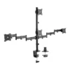 Aisens DT27TSR-379 Soporte de Mesa para 4 Monitores y TV Giratorio Inclinable hasta 8kg