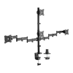 Aisens DT27TSR-379 Soporte de Mesa para 4 Monitores y TV Giratorio Inclinable hasta 8kg