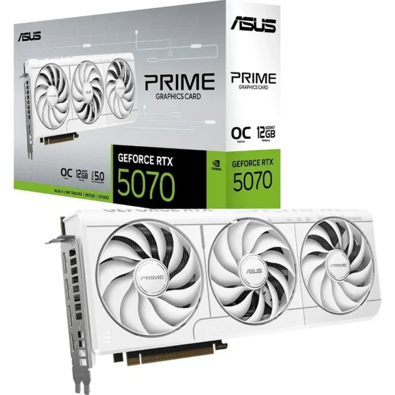 ASUS Prime RTX5070-O12G-WHITE NVIDIA GeForce RTX 5070 12GB GDDR7