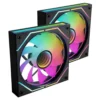 Mars Gaming MF-3DPROX2R Pack 2 Ventiladores 12cm ARGB Negro