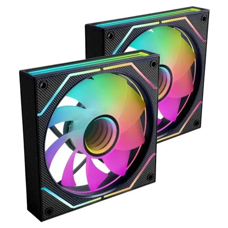 Mars Gaming MF-3DPROX2R Pack 2 Ventiladores 12cm ARGB Negro