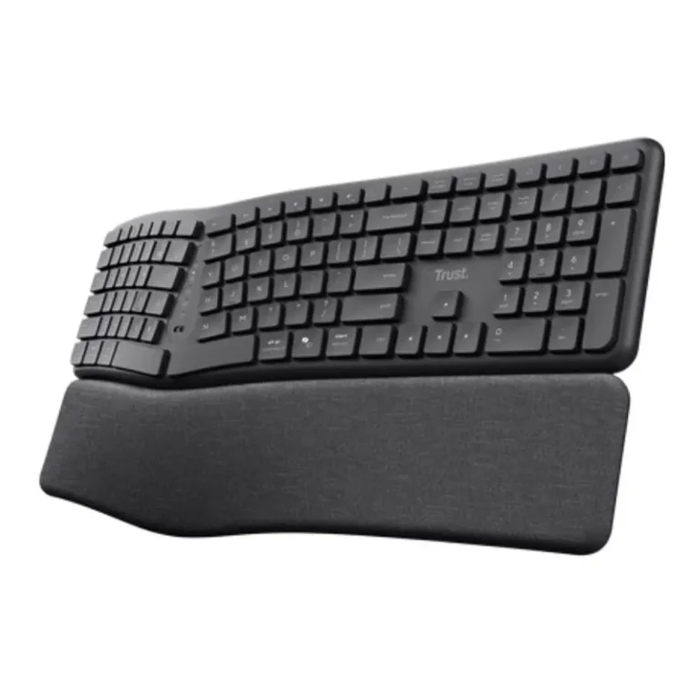 Trust Keyra Teclado Inalámbrico por Bluetooth Multidispositivo Ergonómico