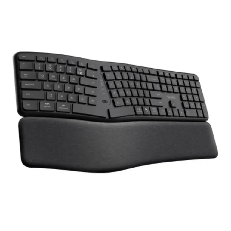 Trust Keyra Teclado Inalámbrico por Bluetooth Multidispositivo Ergonómico