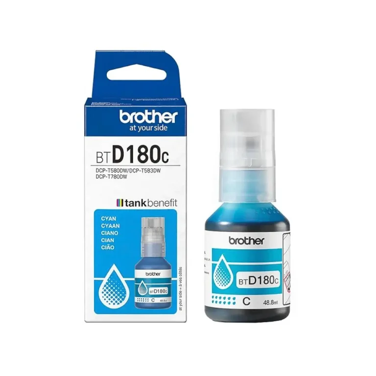 Brother BTD180C Cian Botella Tinta Inkjet Original
