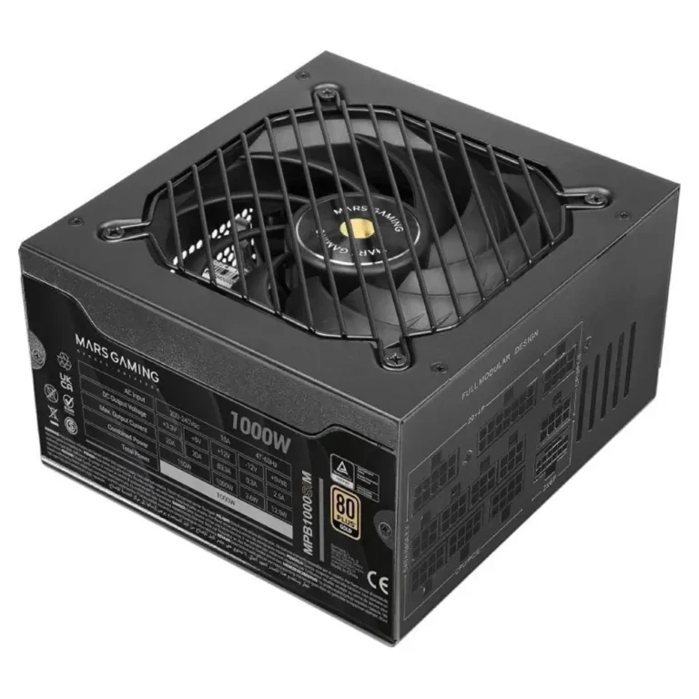 Mars Gaming MPB1000SIM Fuente de Alimentación 1000W Modular 80+ Gold