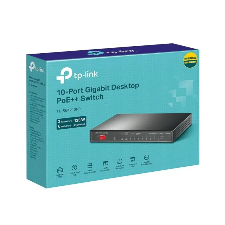 TP-Link TL-SG1210PP Switch 6xG PoE+ 2xG PoE++ 2xG
