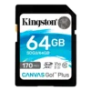 Kingston Technology Canvas Go! Plus SDXC 170R C10 UHS-I U3 V30