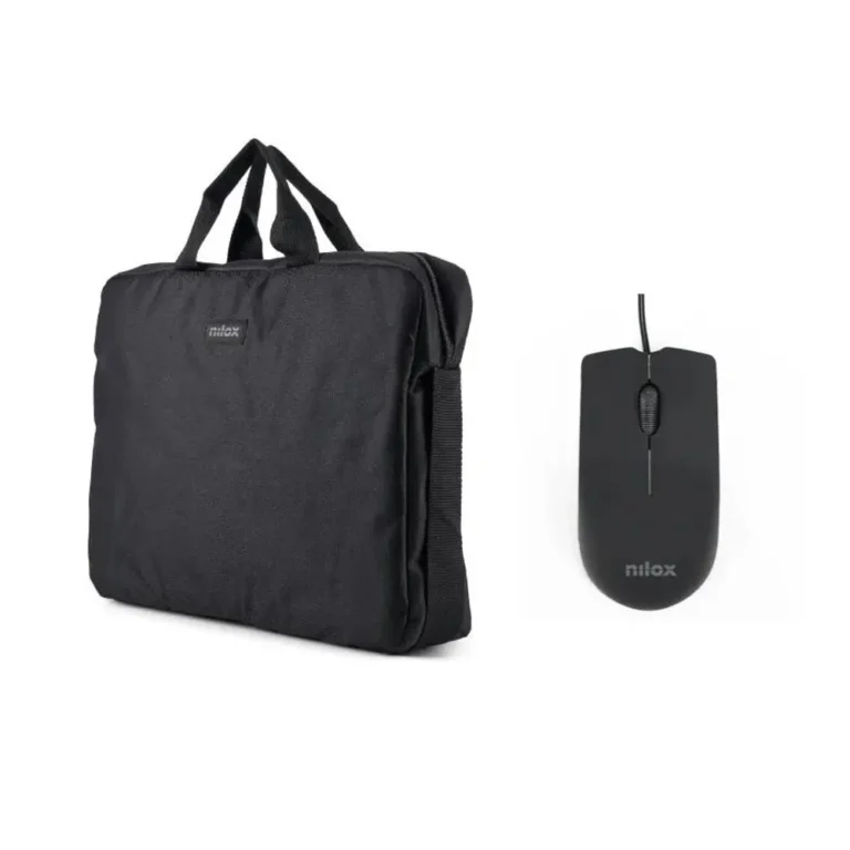 Nilox NXBM001 Maletín 15.6" Negro + Ratón USB 1000dpi