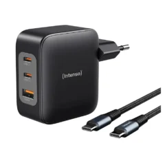 Intenso W100ACC KIT Cargador GaN + Cable USB-C