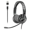 NGS VOX605 USB-C Auriculares con Micrófono USB Tipo-C Negros