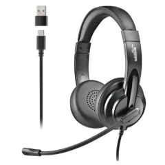 NGS VOX605 USB-C Auriculares con Micrófono USB Tipo-C Negros