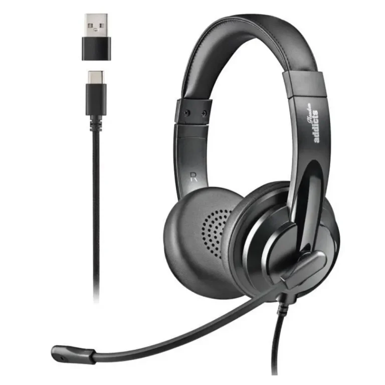 NGS VOX605 USB-C Auriculares con Micrófono USB Tipo-C Negros