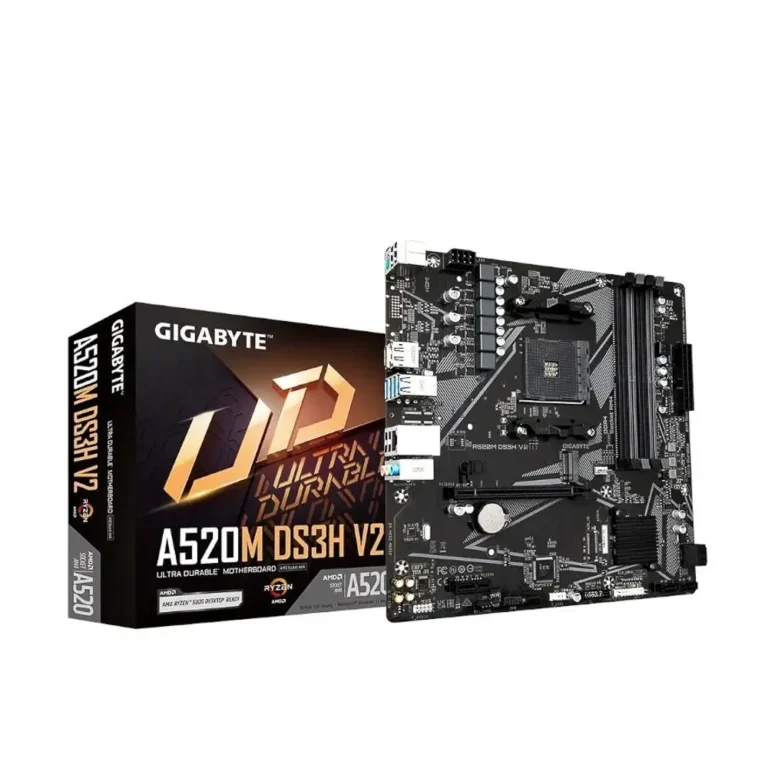 GIGABYTE A520M DS3H V2 AMD Ryzen 5000 AM4 DDR4 mATX