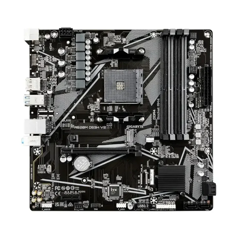 GIGABYTE A520M DS3H V2 AMD Ryzen 5000 AM4 DDR4 mATX
