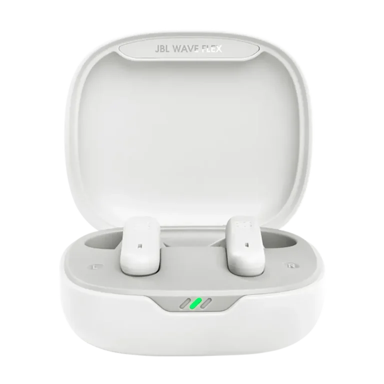 JBL Wave Flex Auriculares Bluetooth con Estuche de Carga Autonomía 8h Blancos