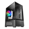 Mars Gaming MC-SE2 Caja Minitorre Cristal Templado Sin Fuente Negra