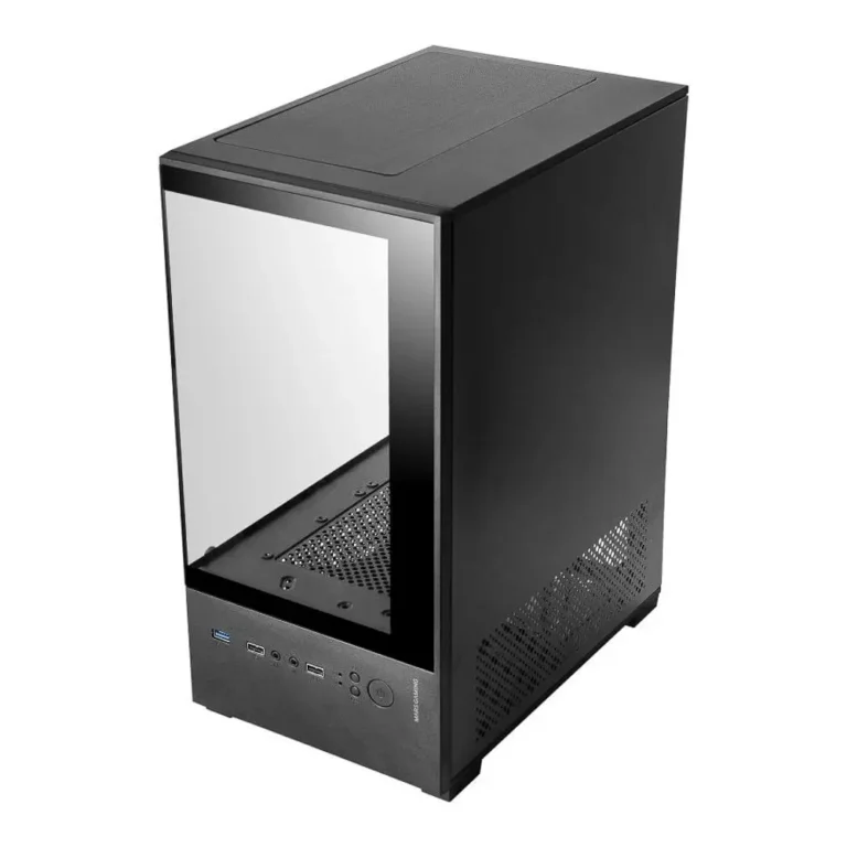 Mars Gaming MC-SE2 Caja Minitorre Cristal Templado Sin Fuente Negra