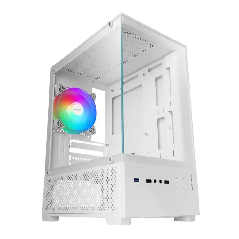 Mars Gaming MC-SE2 Caja Minitorre Cristal Templado Sin Fuente Blanca
