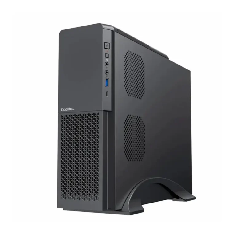CoolBox T313 Caja Minitorre Slim Negra con Fuente 300SBZ de 300W 80+ BRONZE