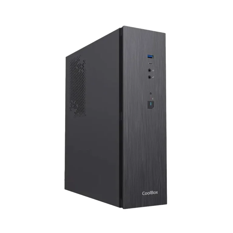 CoolBox T370 Caja Minitorre Slim Negra con Fuente 300TBZ de 300W 80+BRONZE