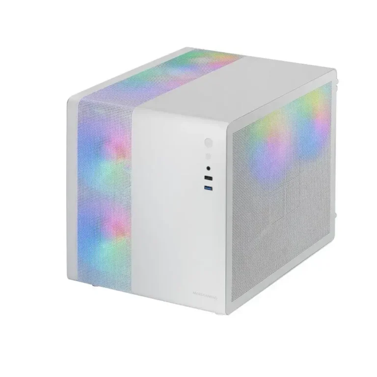 Mars Gaming MC-400 Caja Minitorre Gaming FRGB Compacta Blanca