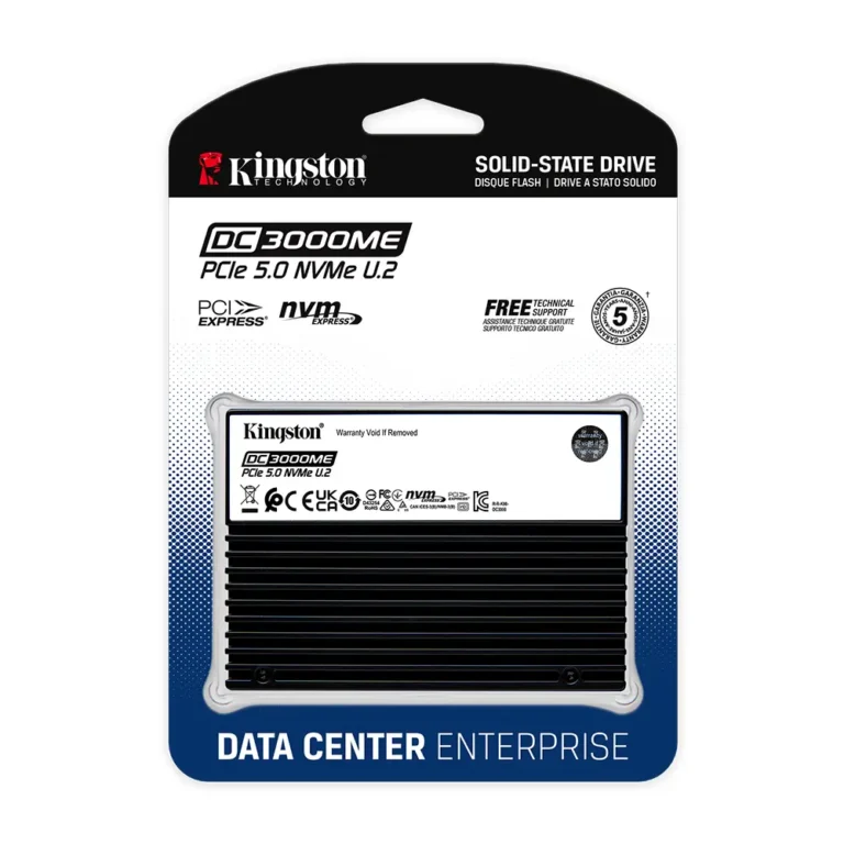 Kingston Technology DC3000ME U.2 PCIe 5.0 NVMe TCG Opal SSD Empresarial