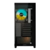 Panoramic Stealth Caja ATX Semitorre Gaming Sin Fuente Negra