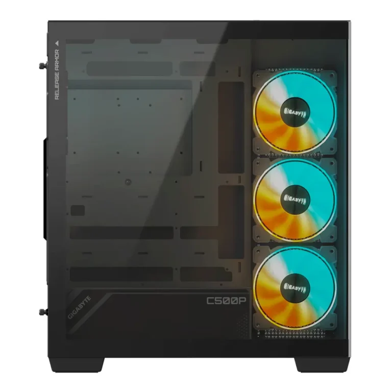 Panoramic Stealth Caja ATX Semitorre Gaming Sin Fuente Negra