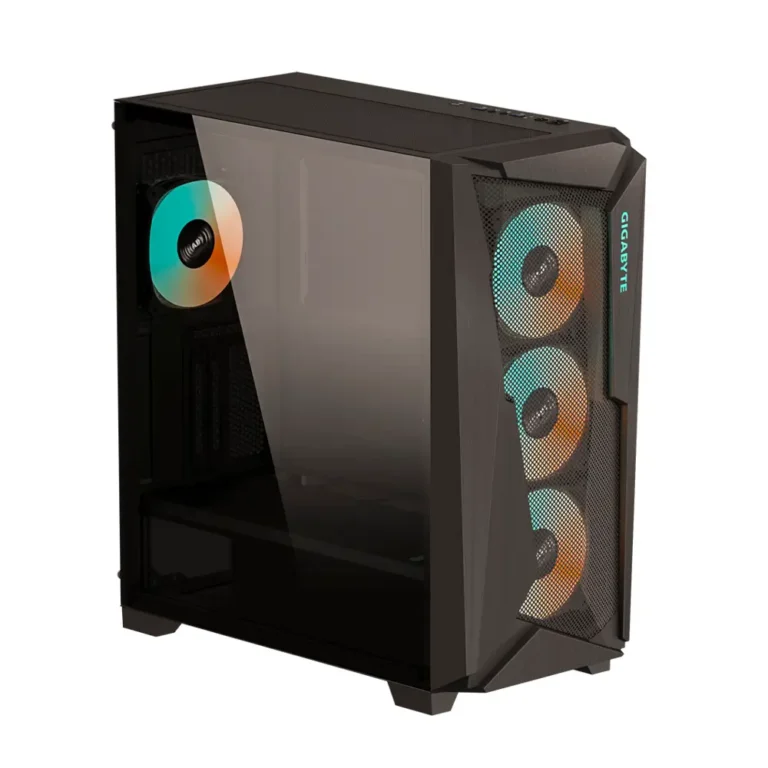 Gigabyte C301 Glass V2 Caja ATX Semitorre Gaming Sin Fuente Negra