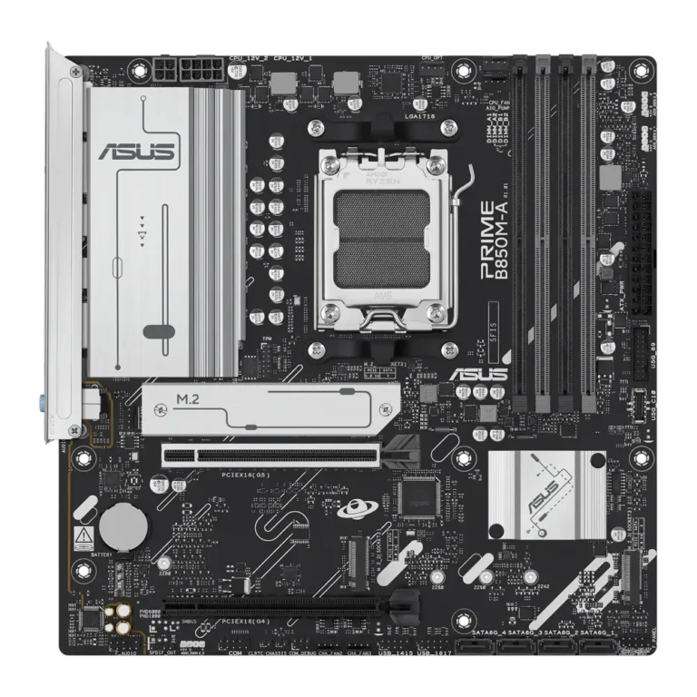 ASUS PRIME B850M-A-CSM AMD® B850 Zócalo AM5 DDR5-SDRAM Placa Base Micro ATX