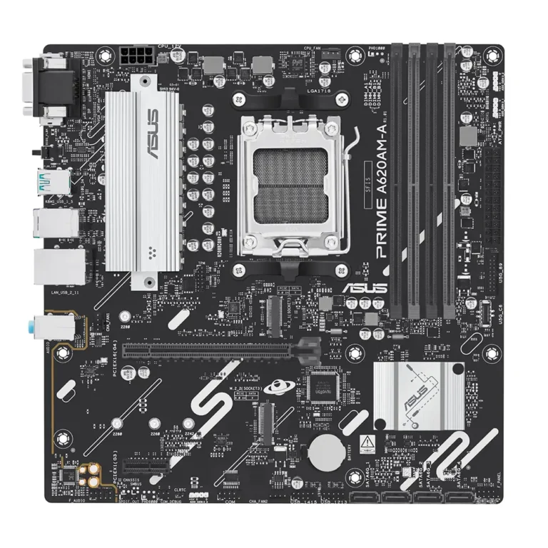 ASUS PRIME A620AM-A-CSM AMD® A620A DDR5-SDRAM Zócalo AM5 Placa Base Gaming Micro ATX