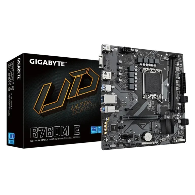 GIGABYTE B760M E Intel® B760 LGA 1700 DDR5-SDRAM Placa Base Micro ATX