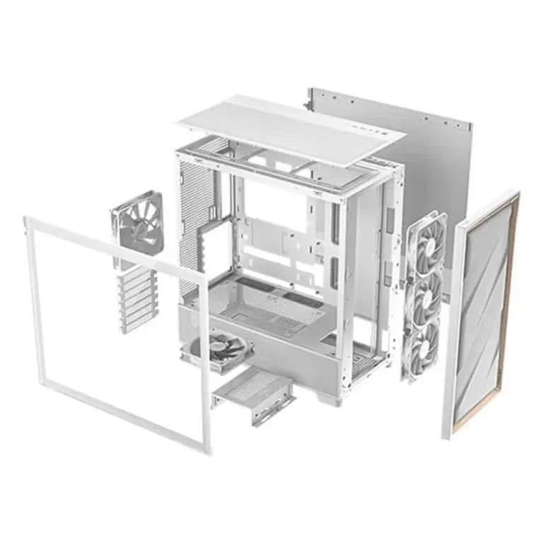 Antec FLUX WHITE Caja Torre E-ATX Gaming Blanca Sin Fuente