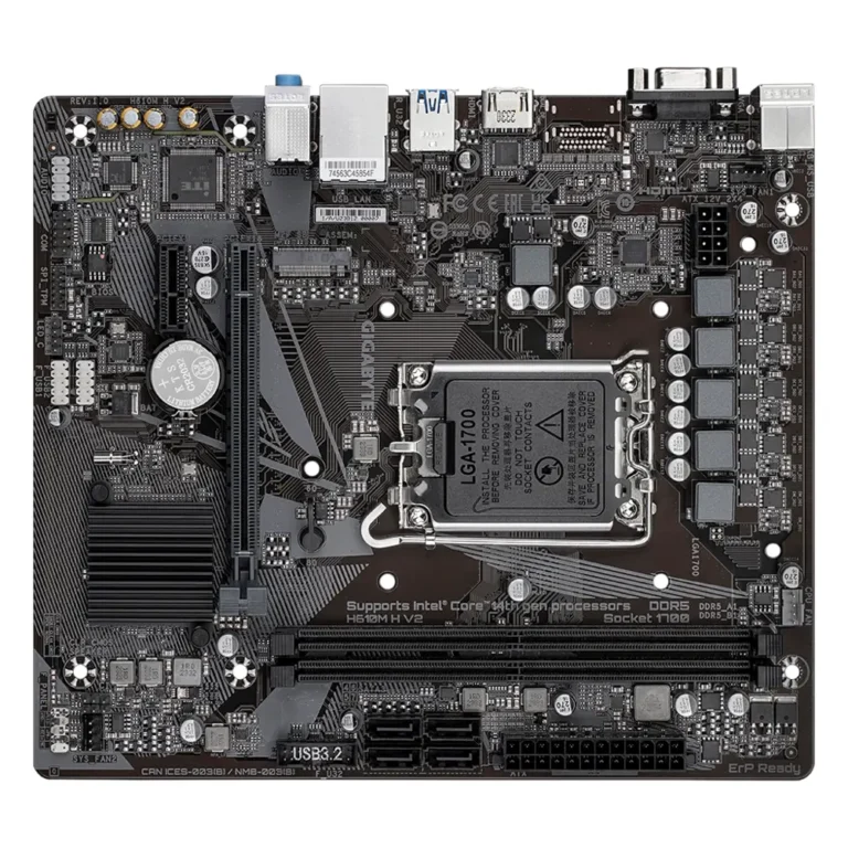 GIGABYTE H610M H V2 Intel® H610 DDR5-SDRAM LGA 1700 Placa Base Micro ATX