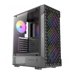 Antec VX320 ARGB Caja Semitorre Gaming ATX Negra Sin Fuente