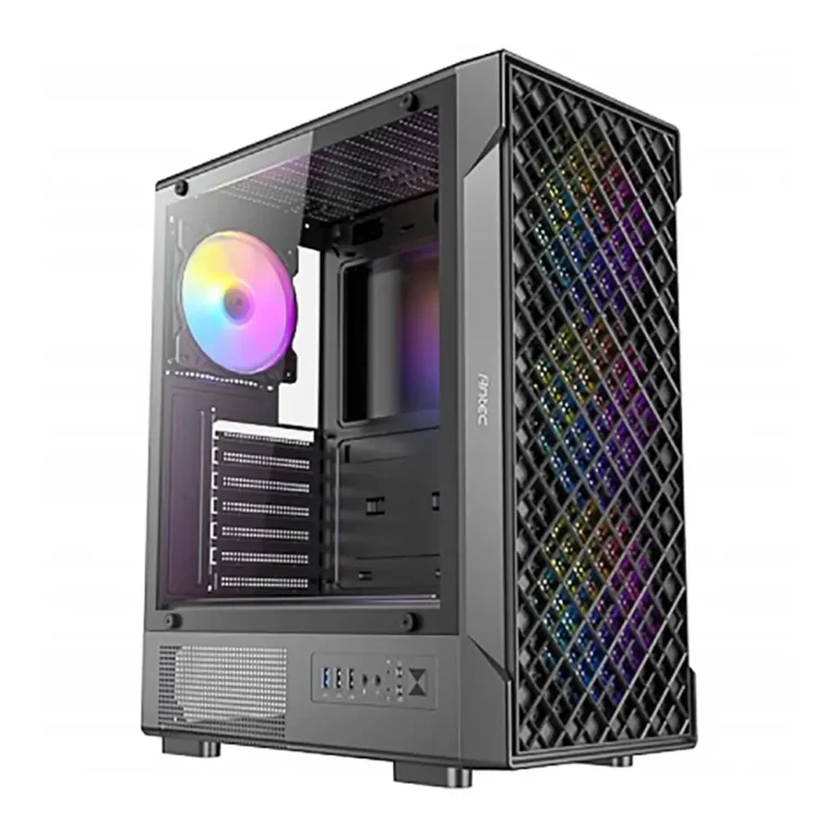Antec VX320 ARGB Caja Semitorre Gaming ATX Negra Sin Fuente