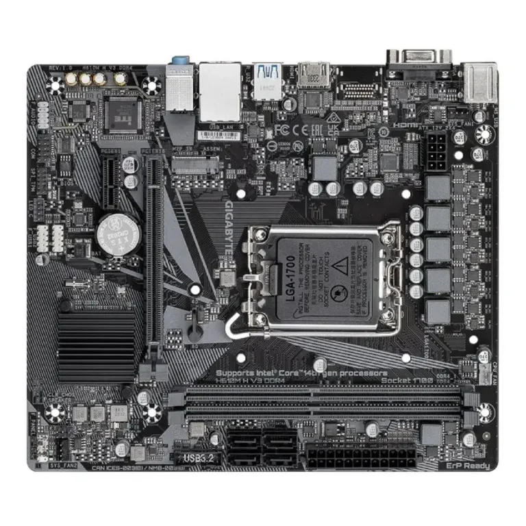 Gigabyte H610M H V3 DDR4 Placa Base Socket 1700 Micro ATX