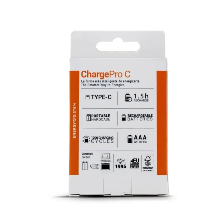 Energy Sistem Charge Pro C AAA x2 Baterías Recargables