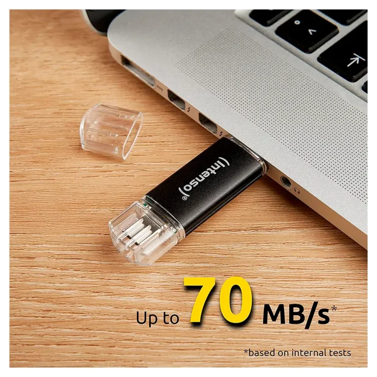 Intenso Twist Line Lápiz USB-A + USB-C 3.2 Antracita