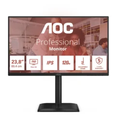 AOC 24E4U Monitor Profesional 23.8" Full HD 120Hz IPS Negro