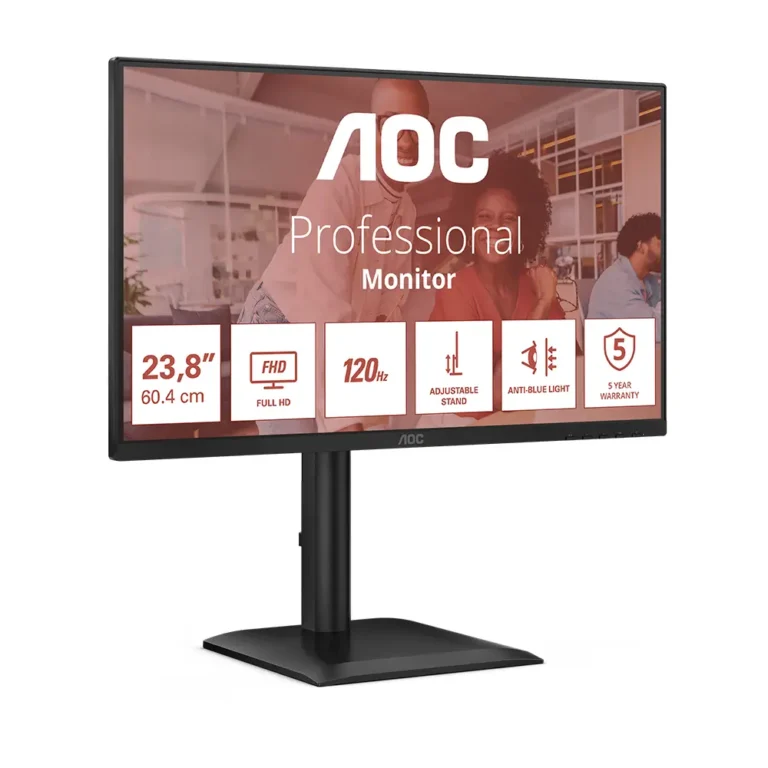 AOC 24E4U Monitor Profesional 23.8" Full HD 120Hz IPS Negro
