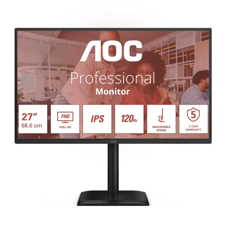 AOC 27E4U Monitor Profesional 27" Full HD M Regulable Negro