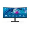 Philips 346E2CUAE Monitor Profesional 34" WQHD Multimedia Ultrapanorámico Curvo Negro
