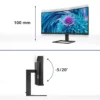 Philips 346E2CUAE Monitor Profesional 34" WQHD Multimedia Ultrapanorámico Curvo Negro