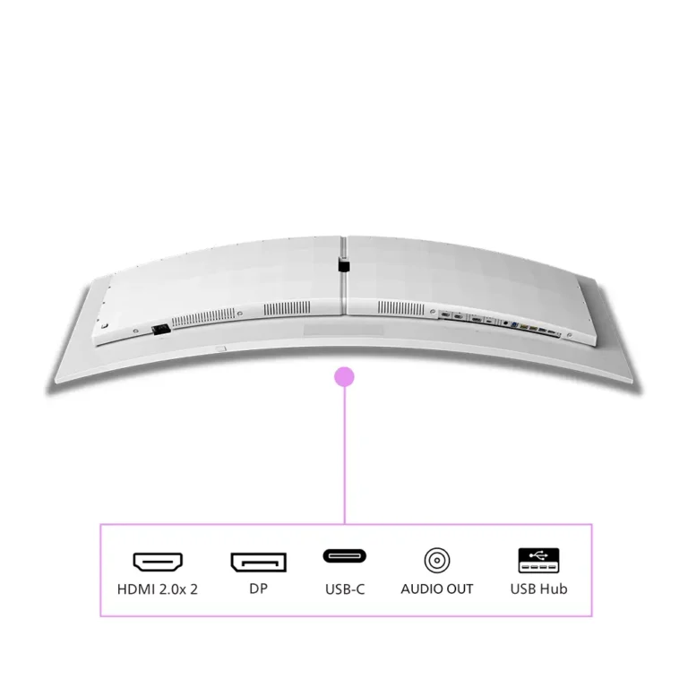 Philips Evnia 8000 49M2C8900L Monitor Gaming 49" Dual QHD 0.03ms 144Hz QD-OLED Ultrapanorámico Curvo Blanco