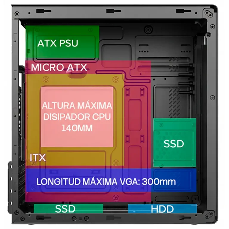 Coolbox M640C Caja Minitorre MicroATX Negro