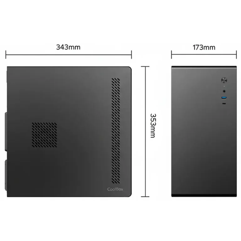 Coolbox M640C Caja Minitorre MicroATX Negro